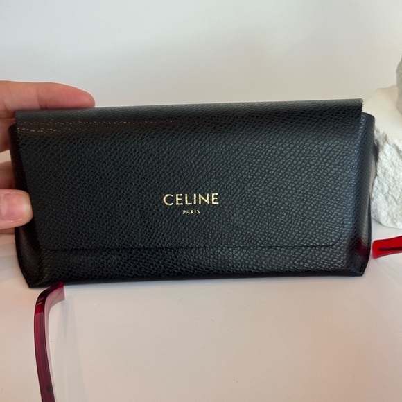 Like new Celine red 61mm exaggerated sunglasses with case - Picture 4 of 5